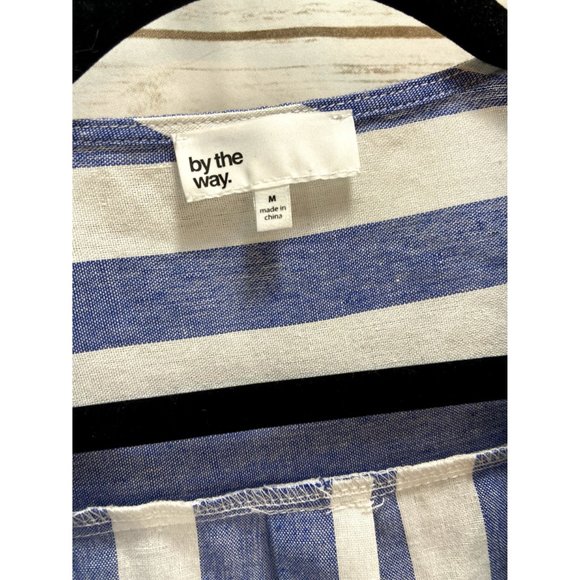 By The Way Striped blouse size medium - Picture 2 of 4